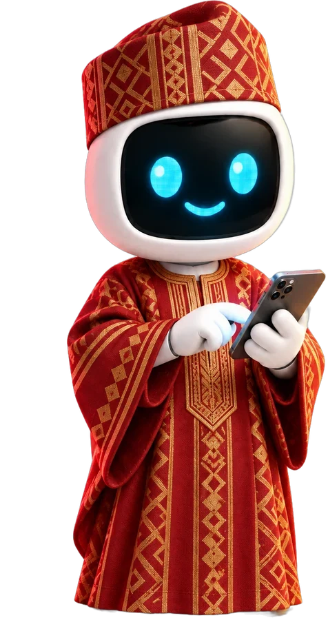 AI assistant mascot, Africa edition