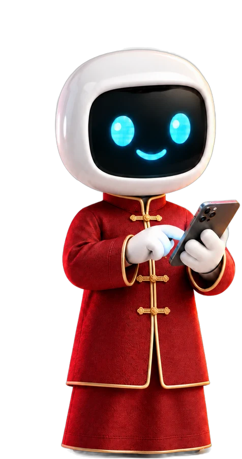 AI assistant mascot, East Asia edition